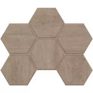 Мозаика Estima Classic Wood CW02 Hexagon неполированная 39895 28,5х25 см