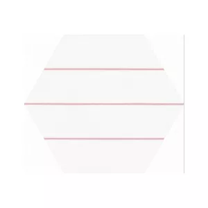 Керамогранит Codicer Hex. Porto Savona Pink бело-розовый 25x22 см