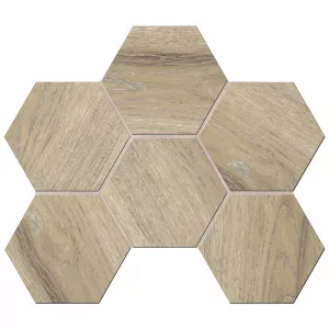 Мозаика Estima Daintree DA02 Hexagon неполированная 10 мм 35004 28,5х25 см