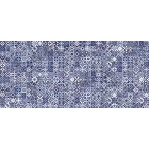 Облицовочная плитка Cersanit Hammam HAG041D рельеф голубой 20x44