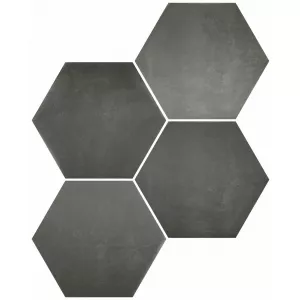 Керамогранит Durstone SIX Cementine Black глазурованный матовый 27х23 см