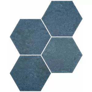 Керамогранит Durstone SIX Saona Azul глазурованный матовый 27х23 см