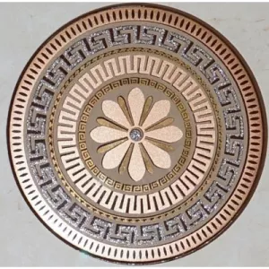 Декор Belleza Эфес бежевый круг d10