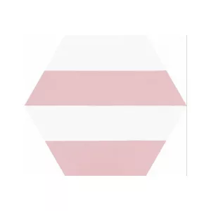 Керамогранит Codicer Hex. Porto Capri Pink розово-белый 25x22 см