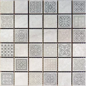 Мозаика декоративная Belleza Атриум серый 20х20 см